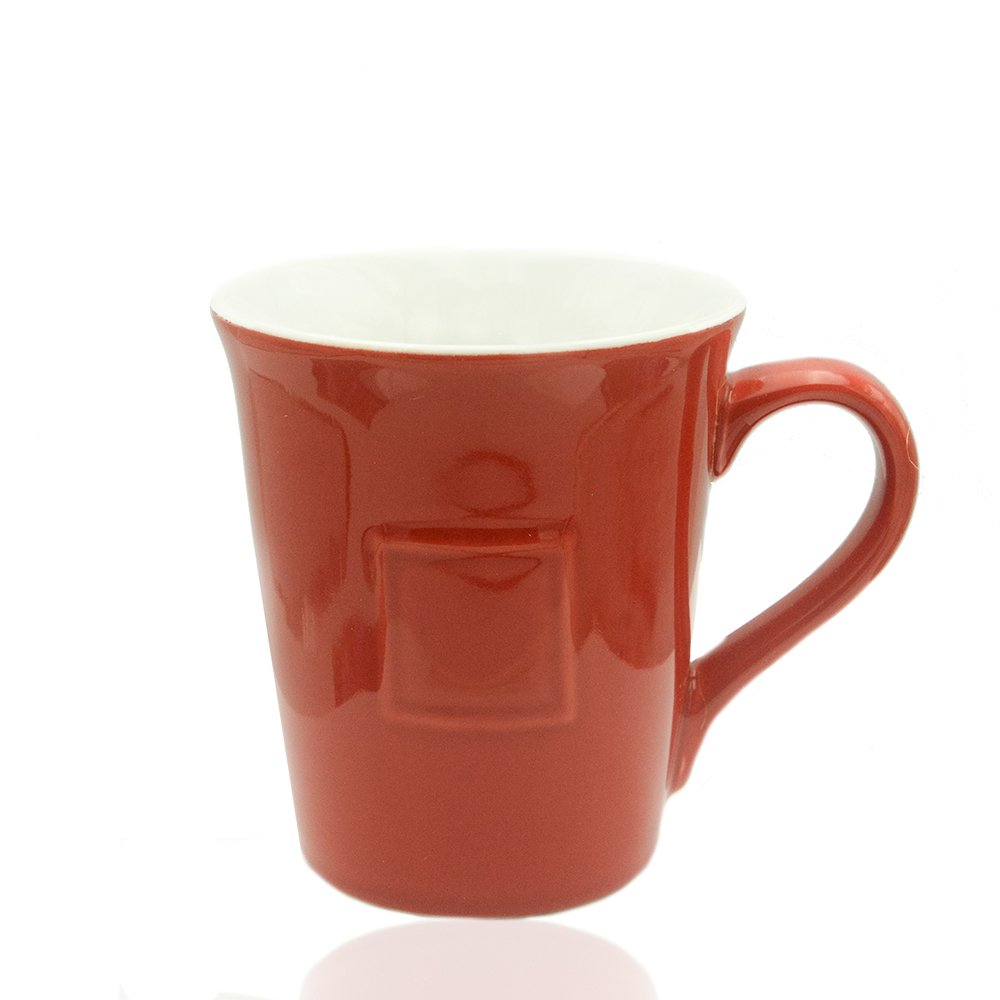 Crockery Coffee Mug Red 4.5"