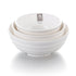 Melamine Ribbed Bowl White 6"