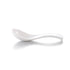 Melamine Chinese Spoon Rounded White