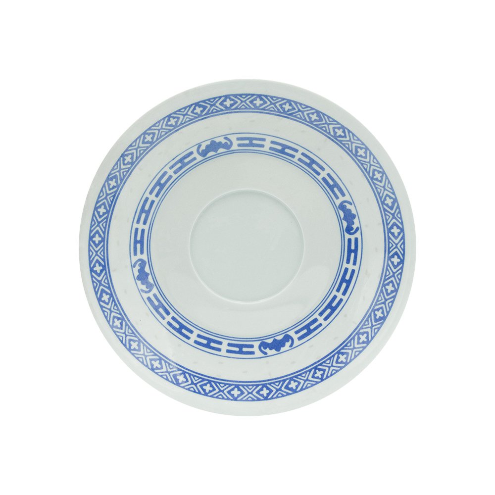 Melamine Saucer Blue Pattern 6" 1106A