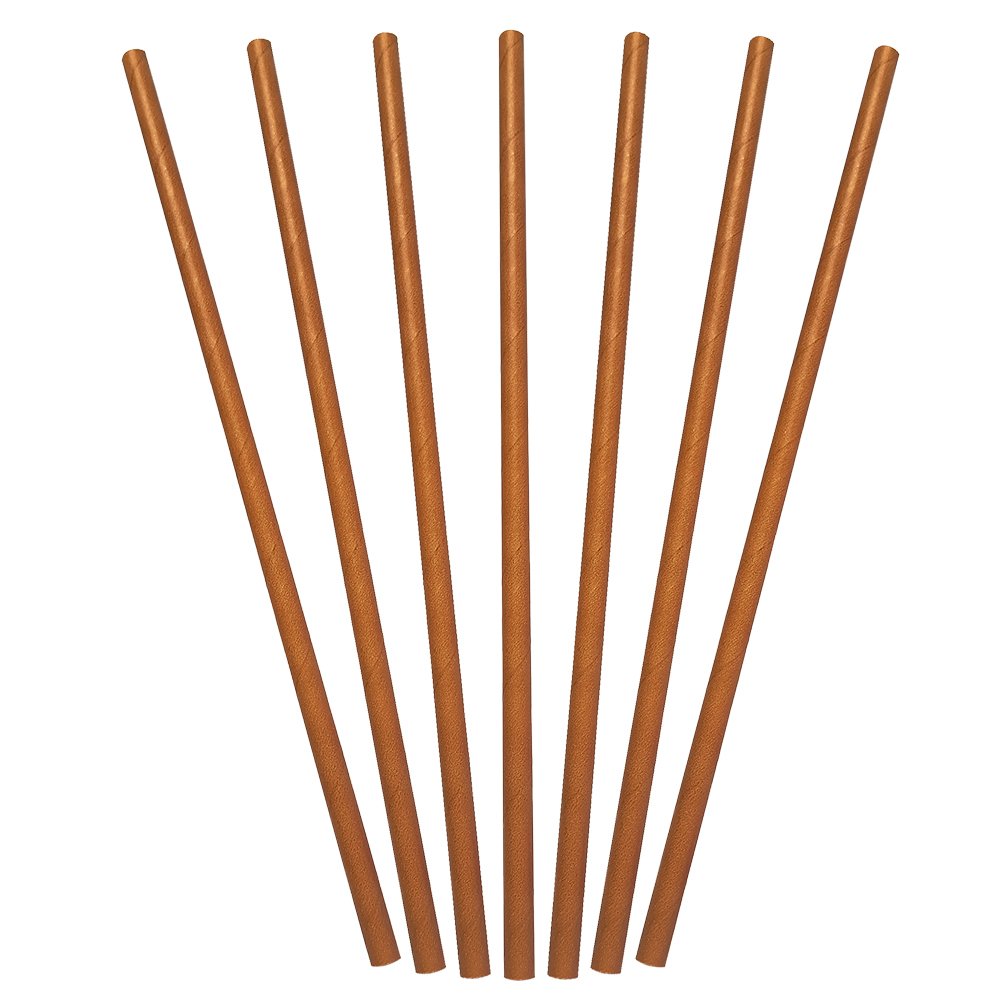 Paper Straws Regular Brown 250pcs