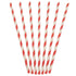 Paper Straws Regular Red Stripe 250pcs