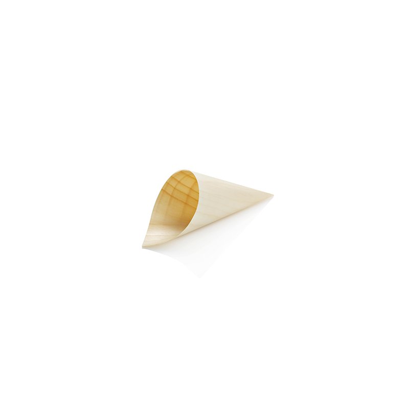 Disposable Wooden Cone Mini 100 Pieces