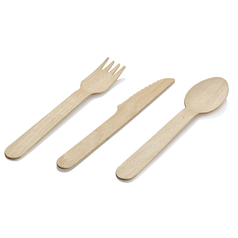 Disposable Wooden Fork 14cm 100pcs