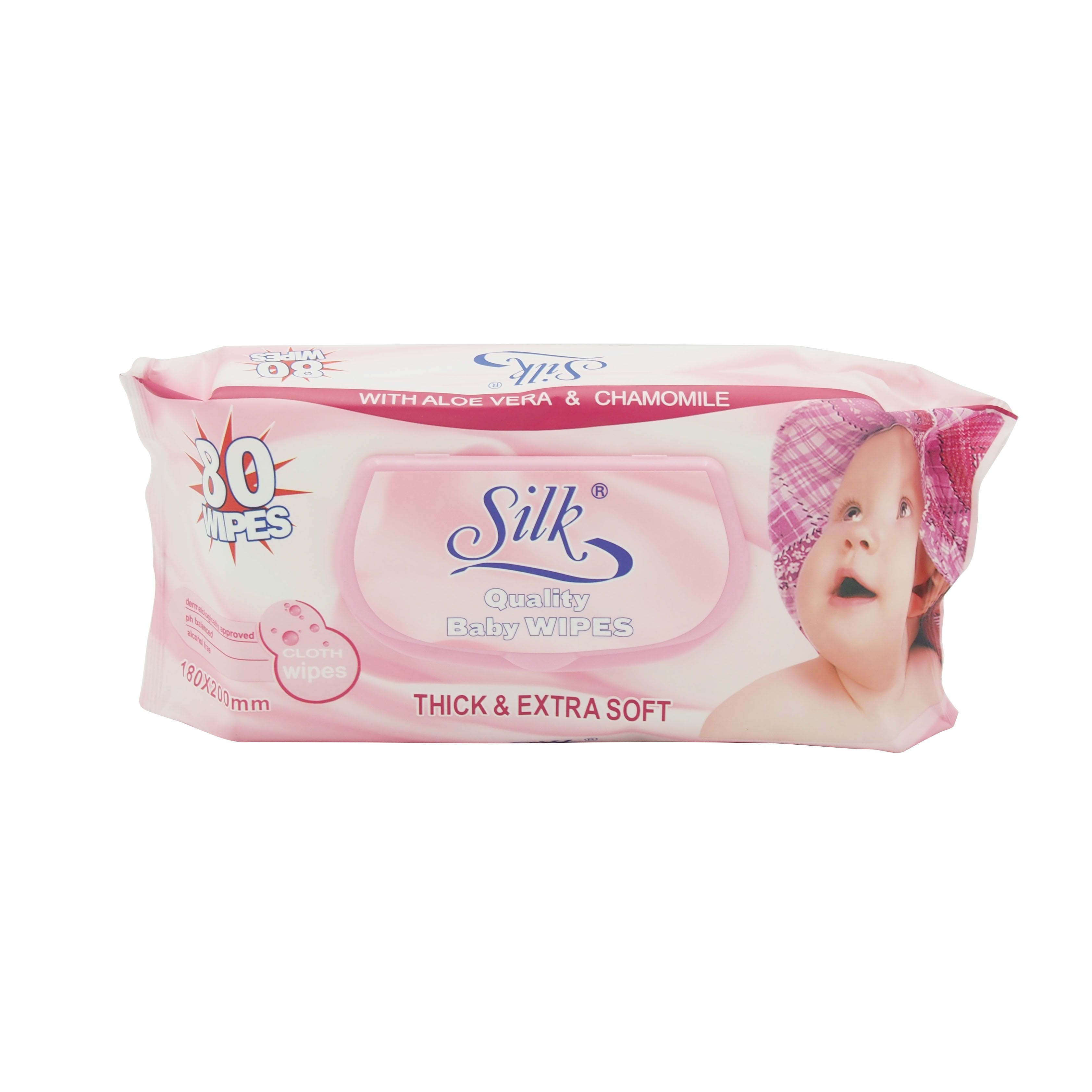 Baby Wipes Pink 80pcs