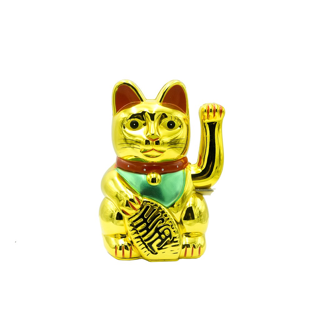 Plastic Fortune Cat 10"