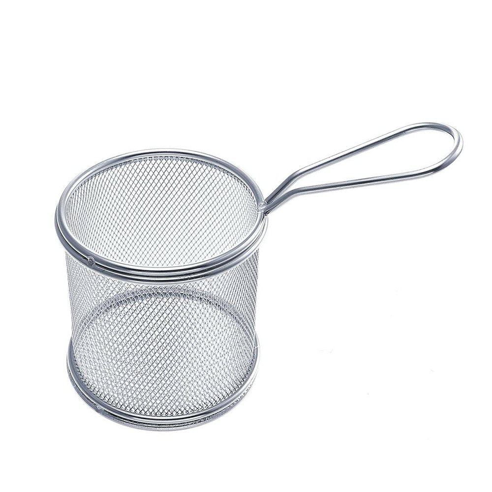 Stainless Steel Deep Frying Basket Round