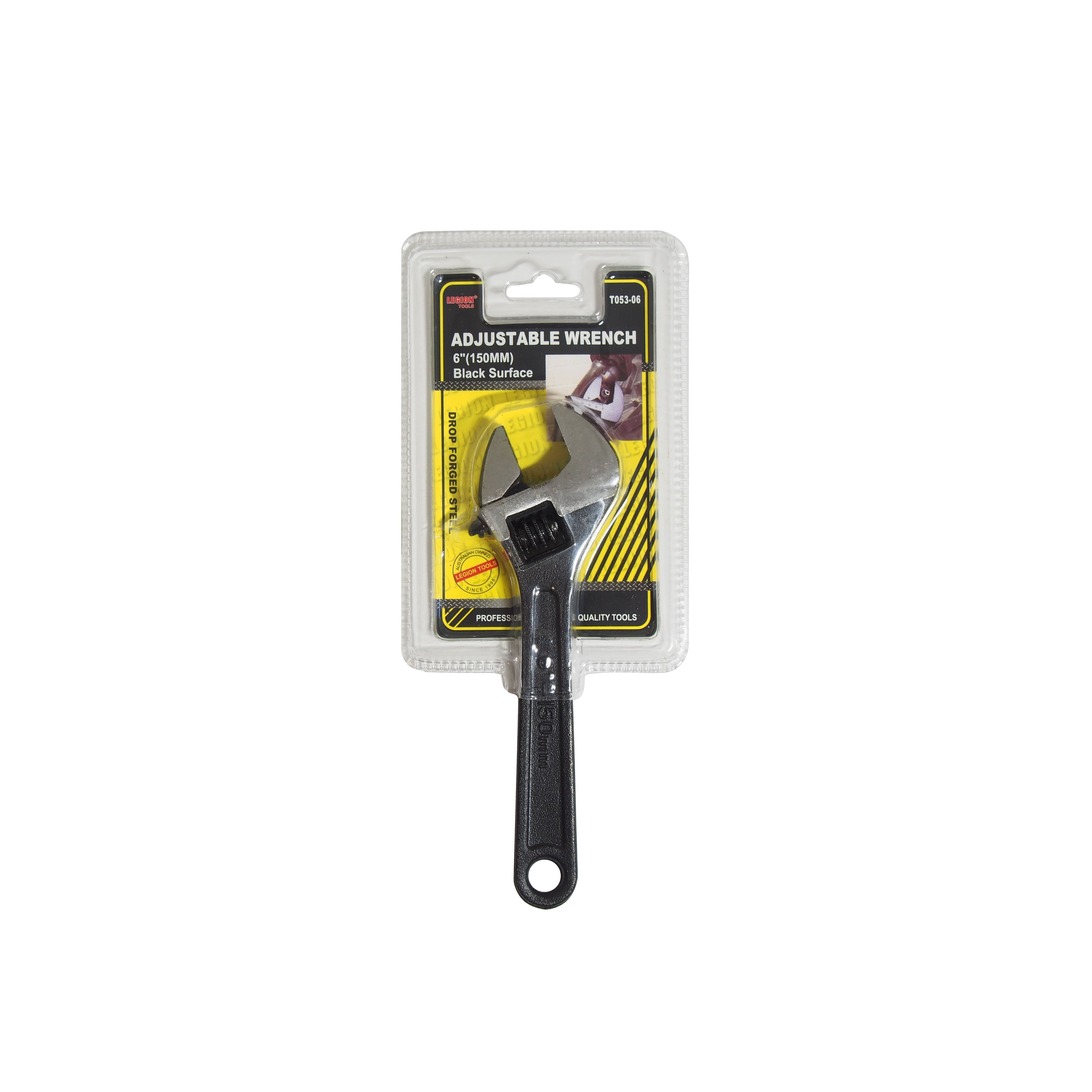 Black Adjustable Wrench 6" 150mm