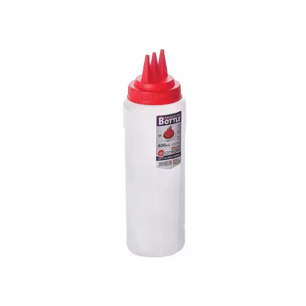 Plastic Squeeze Bottle 3 Head 600ml