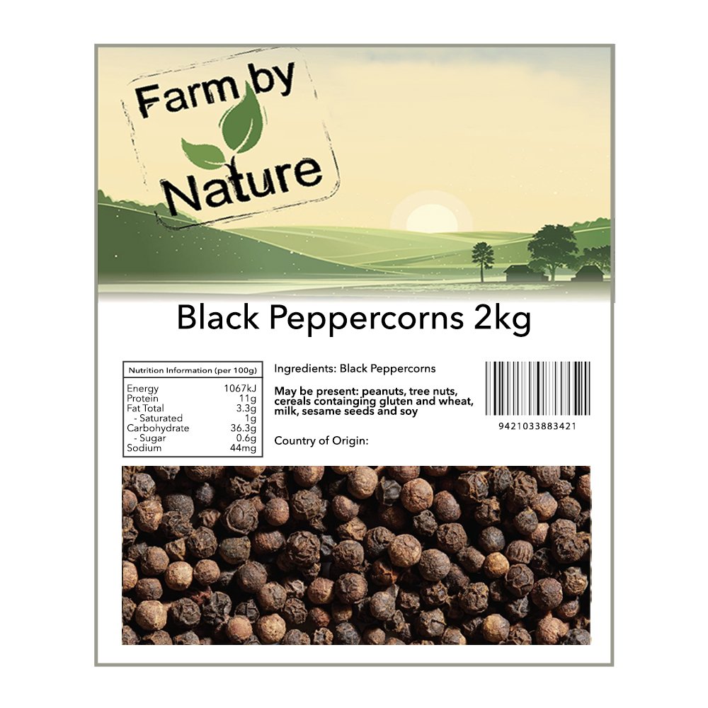 Black Whole Peppercorns 2kg