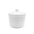 Melamine Tall Bowl with Lid White 4''