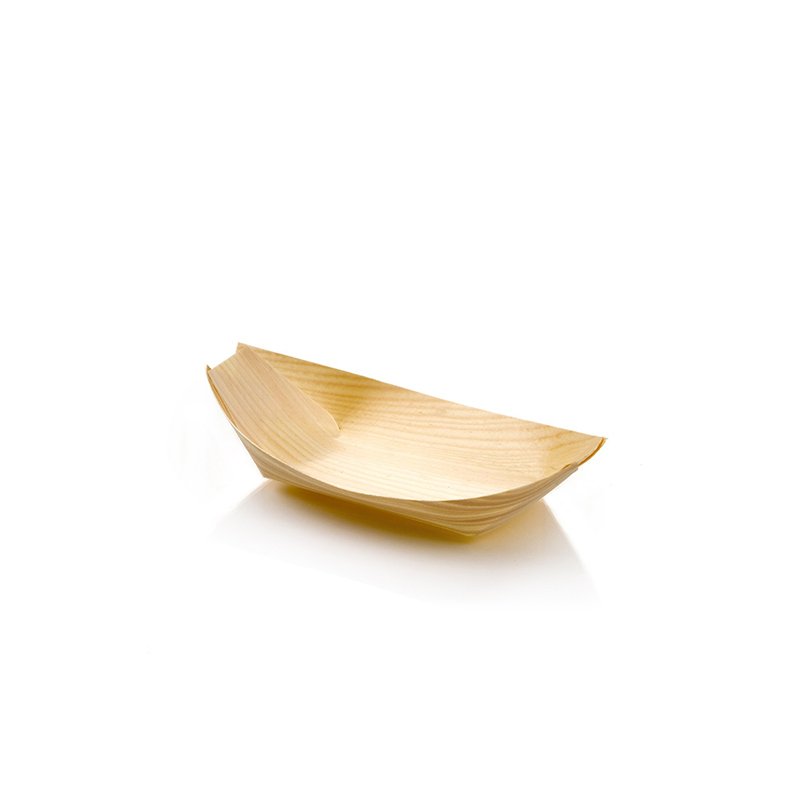 Disposable Wooden Boat (Mini) 100pcs