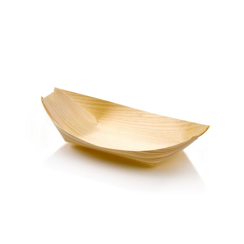 Disposable Wooden Boat (Medium) 100pcs