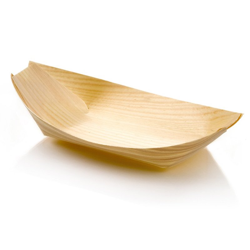 Disposable Wooden Boat (Extra Large) 100pcs