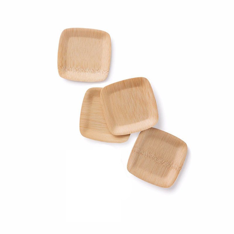 Bamboo Tasting Plate Square 6cmx6cm