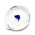 Crockery Dish with Handle Blue Carp 12"