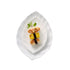 Crockery Leaf Plate White 12"