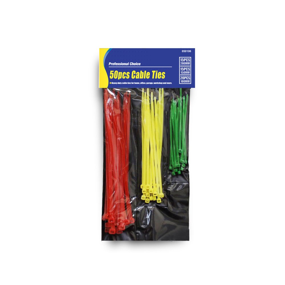 Cable Ties Assorted Sizes 50 Pieces