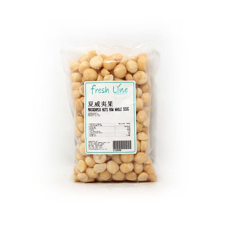 Macadamia Nuts Raw Whole 500g