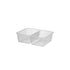 2-Compartment Rectangular Container 650ml 50pcs