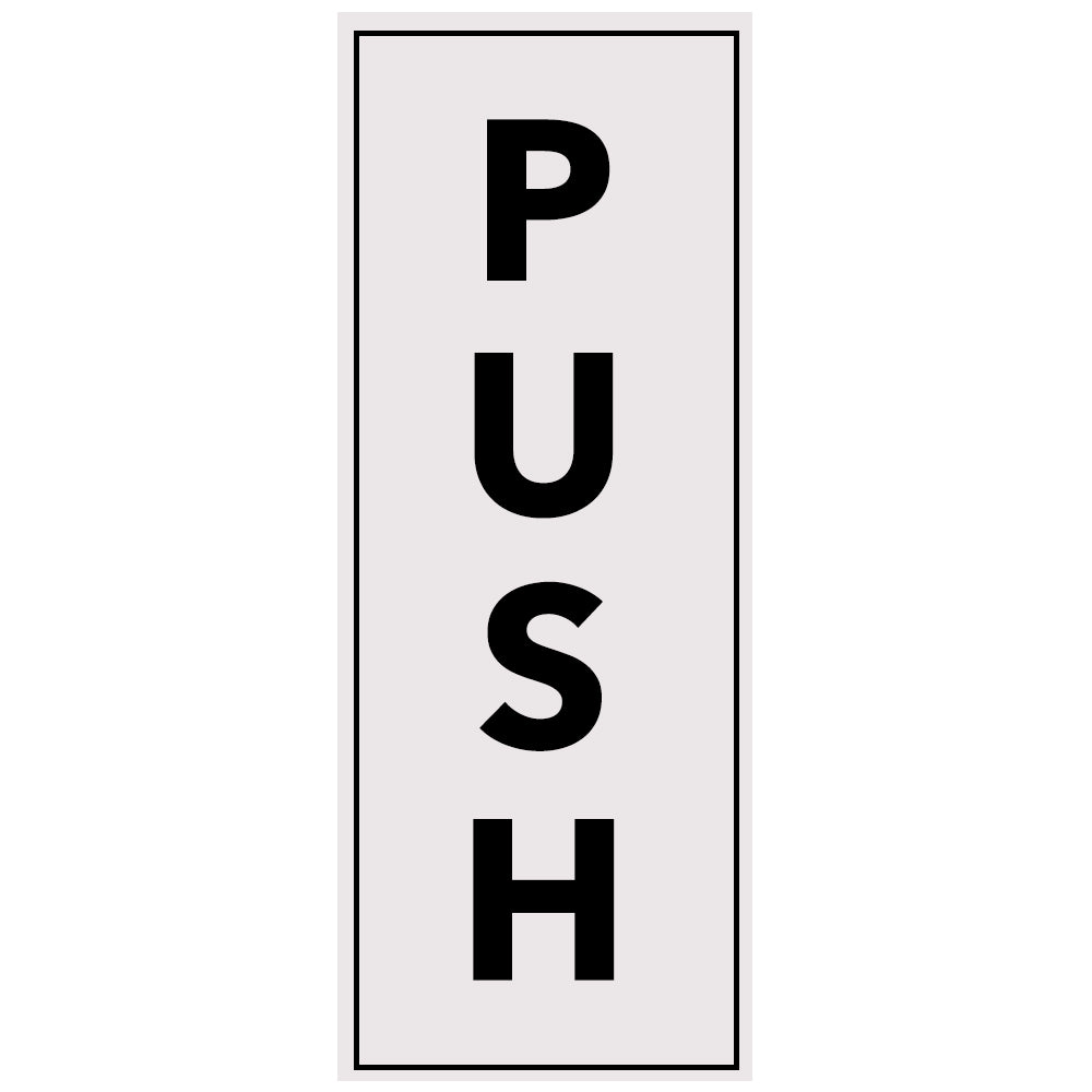 Plastic Sign Push (Large)