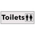 Plastic Sign Toilets (Large)