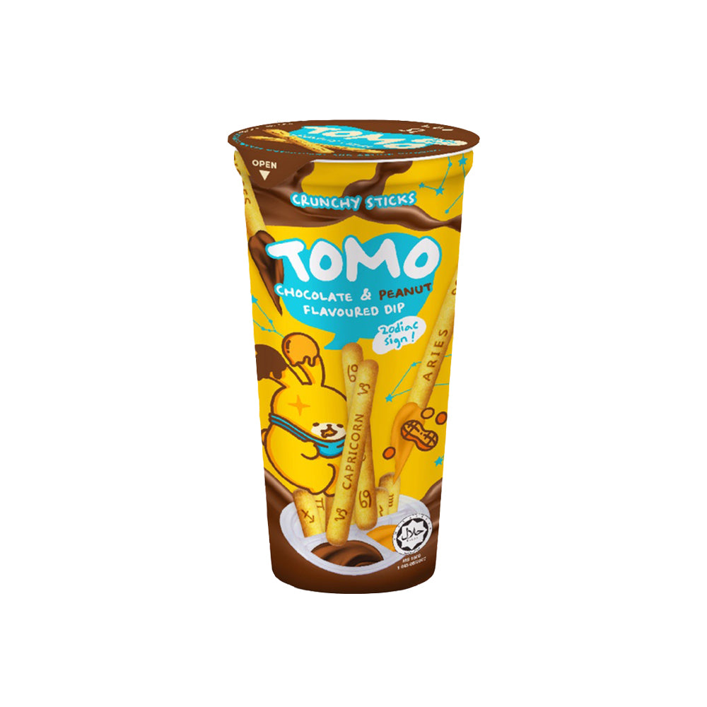 Tomo Crunchy Sticks Chocolate & Peanut 40g