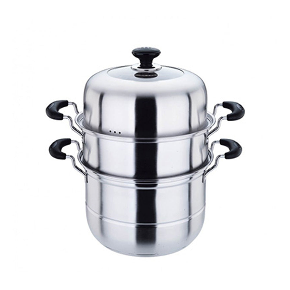 Stainless Steel Steam Pot 3 Tier 30cm