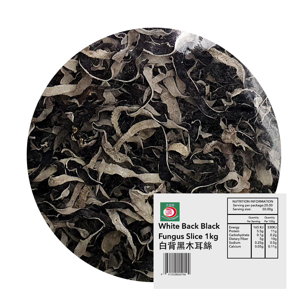 Slice Wood Ear White Back Black Fungus 1kg