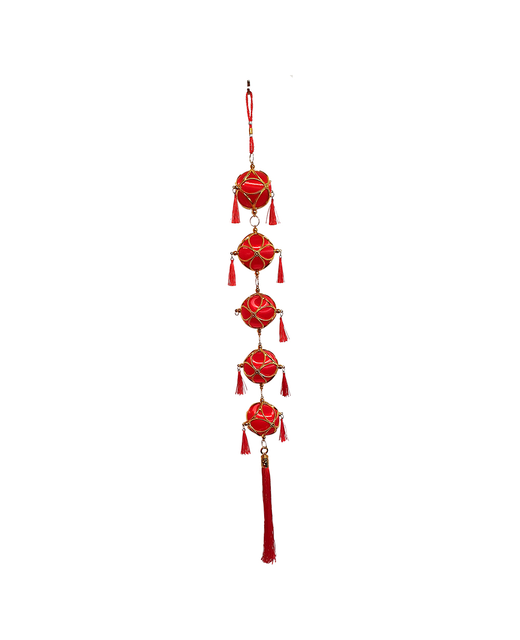 Chinese New Year Decoration 5pc Lantern with Tassel