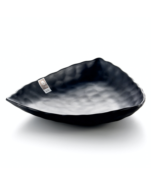 Melamine Triangle Deep Platter (Black)