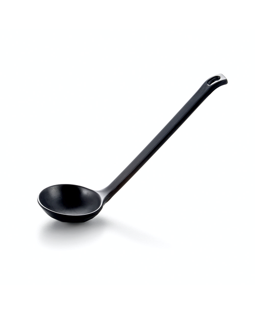 Melamine Chinese Soup Spoon Ladle (Black)