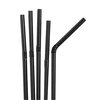 Plastic Flexible Straw (Black)