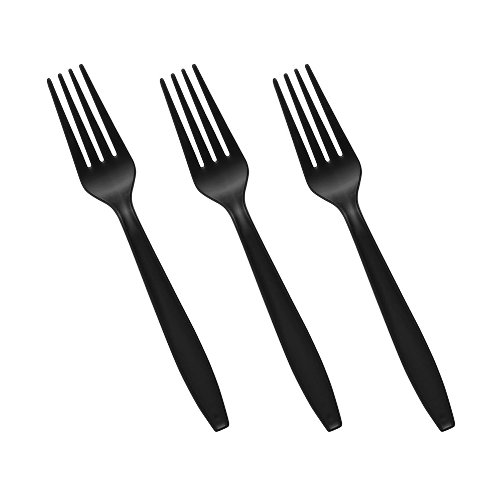 Disposable Forks Regular (Black) - Packaging-Plastic Products-Cutlery ...