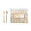 Disposable Wooden Spork - Natural 160mm (L)