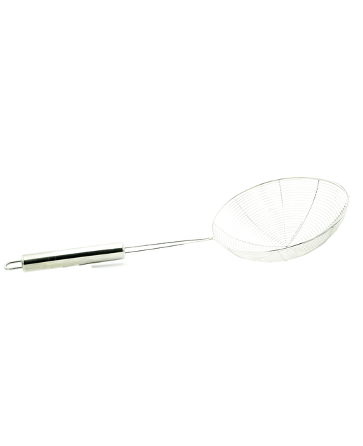 Stainless Steel Spiral Skimmer With Steel Handle