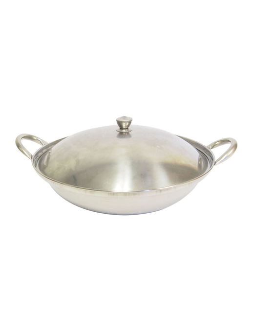 Stainless Steel Wok With Cover