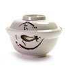 Melamine Miso Bowl With Lid (Eggplant)