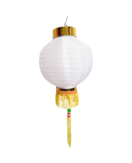 Silk Round Lantern (White)