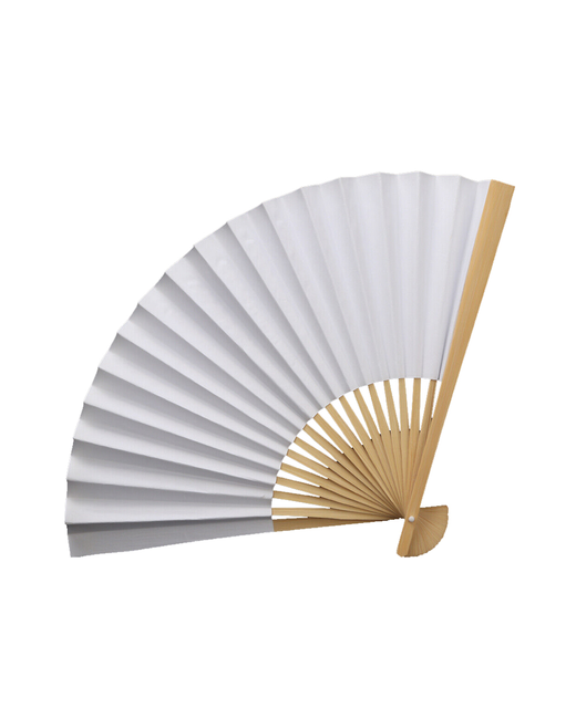 Chinese Paper Fan (White)