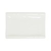 Melamine Rectangle Plate With Curved Edge (White)