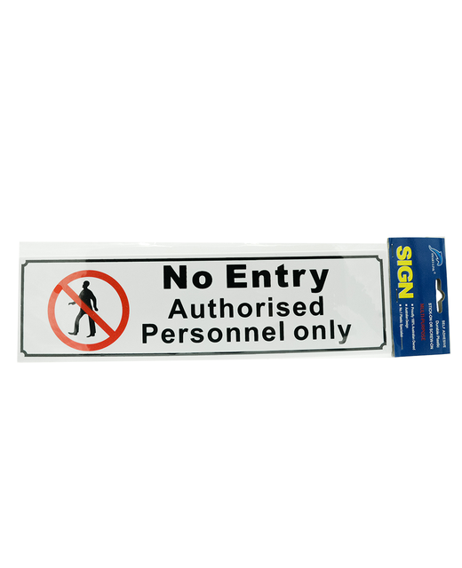 Plastic Sign Large [No Entry]