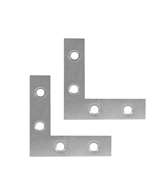 Zinc Plated Angle Brackets 100mm