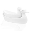 Crockery Duck Shape Platter (White)