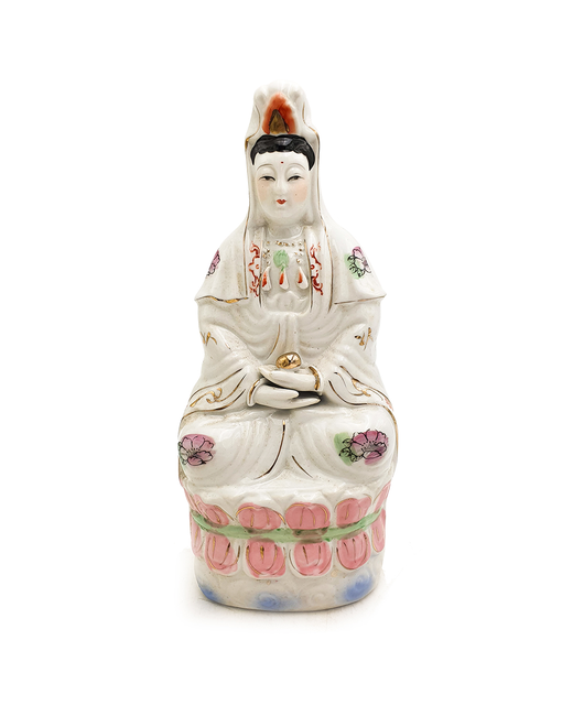 Guanyin Sitting Lotus Buddha Statue